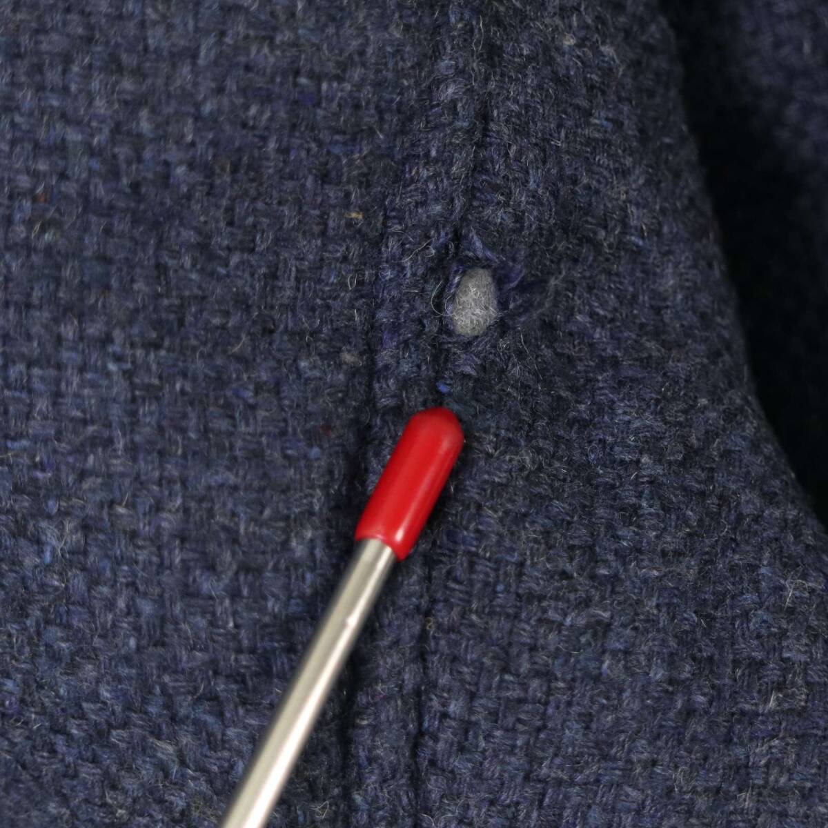 abx エービーエックス 秋冬 フード着脱可★ 中綿 ミックス調 フード ジャケット ブルゾン Sz.LL メンズ 紺_画像9