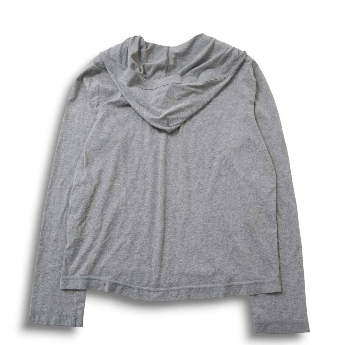 HOLLISTER ホリスター 通年★ ロゴ刺繍 プルオーバー フーディー スキッパー パーカー Sz.S メンズ 灰 グレー_画像5