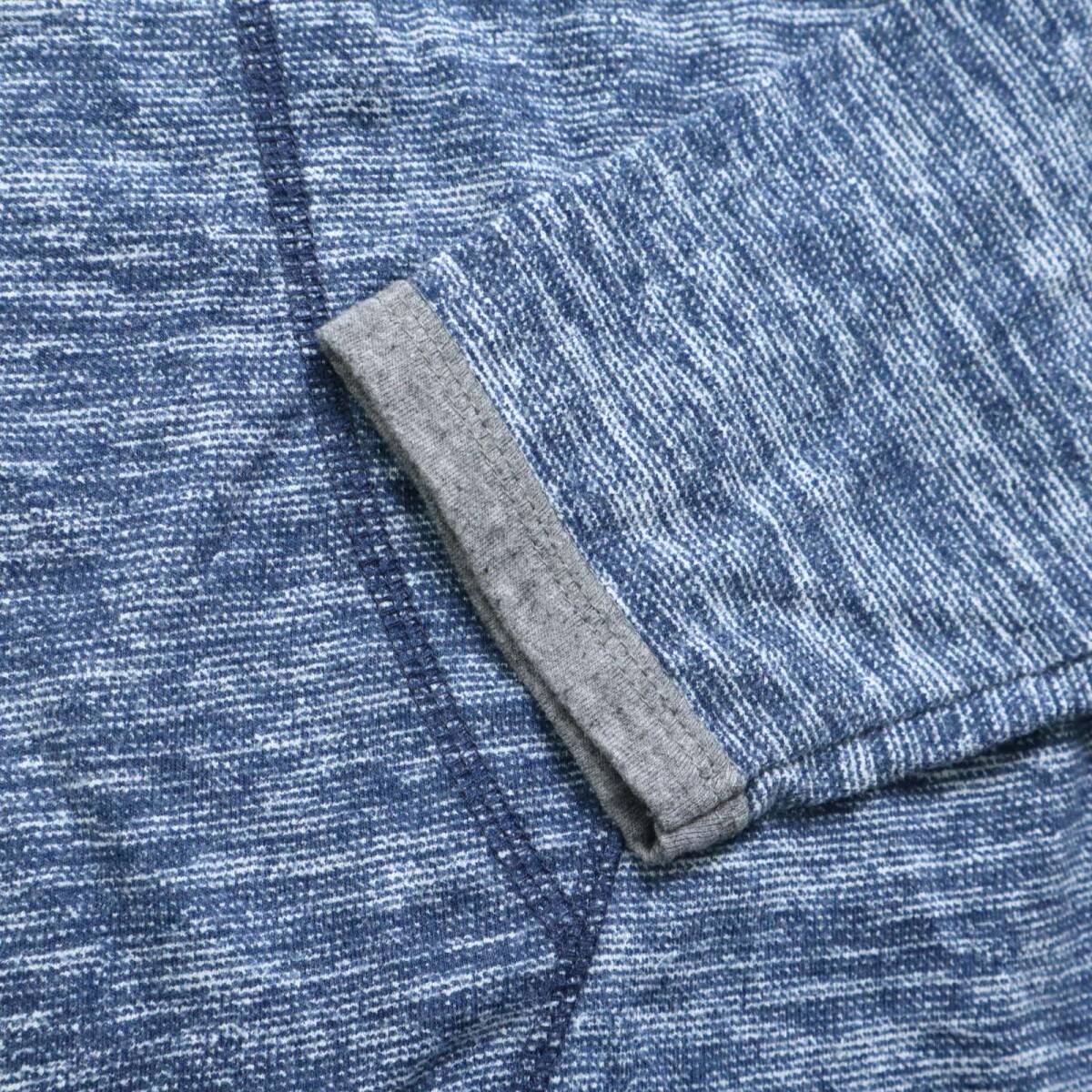 HOLLISTER ホリスター 通年 ロゴ刺繍★ メランジ プルオーバー フーディー パーカー Sz.XL メンズ 大きいサイズ_画像4