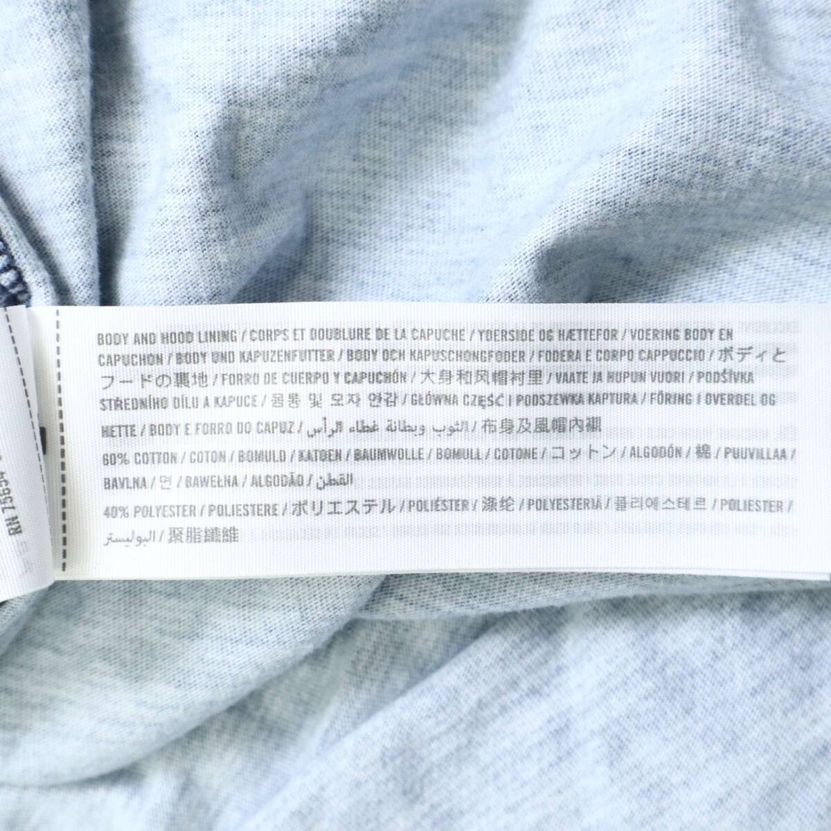 HOLLISTER ホリスター 通年 ロゴ刺繍★ メランジ プルオーバー フーディー パーカー Sz.XL メンズ 大きいサイズ_画像10