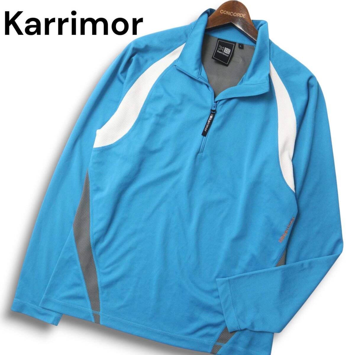 Karrimor Karrimor через год * длинный рукав половина Zip рубашка Sz.L мужской уличный 