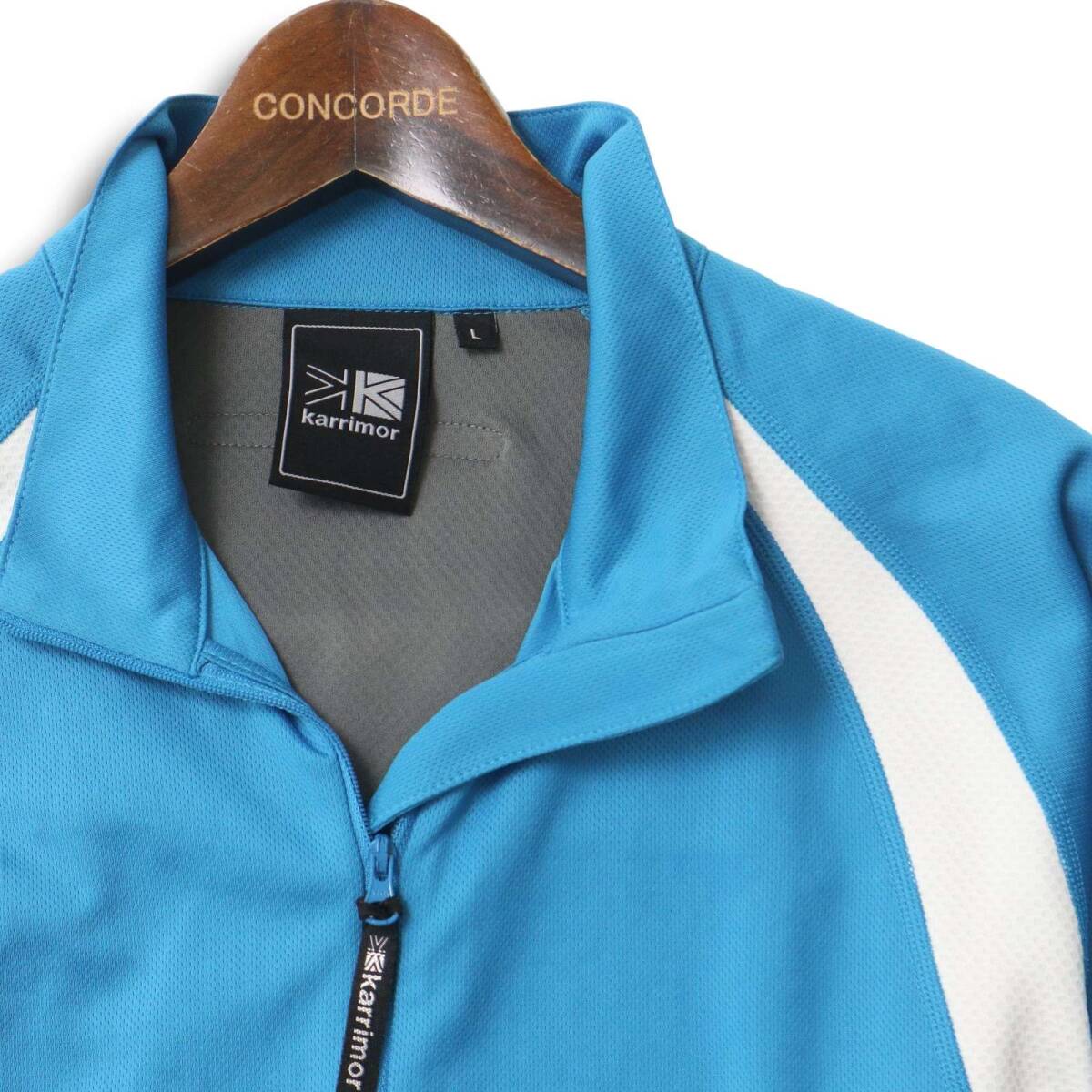 Karrimor Karrimor через год * длинный рукав половина Zip рубашка Sz.L мужской уличный 