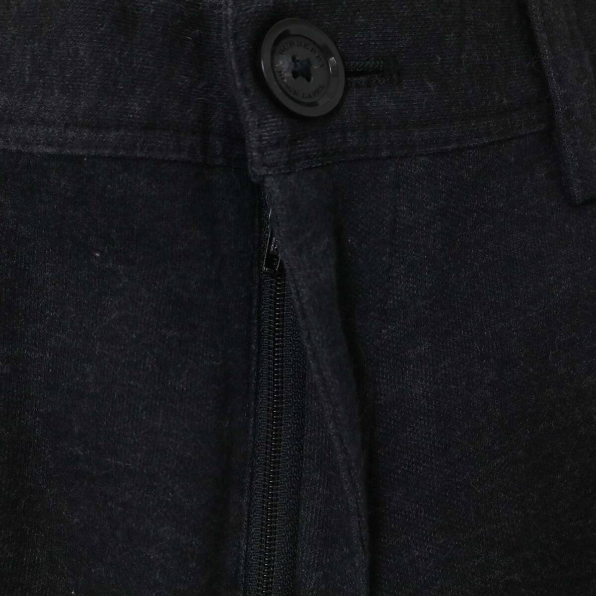 BURBERRY BLACK LABEL バーバリー ブラックレーベル 秋冬★ チェック使い ストレート パンツ Sz.76 メンズ_画像4