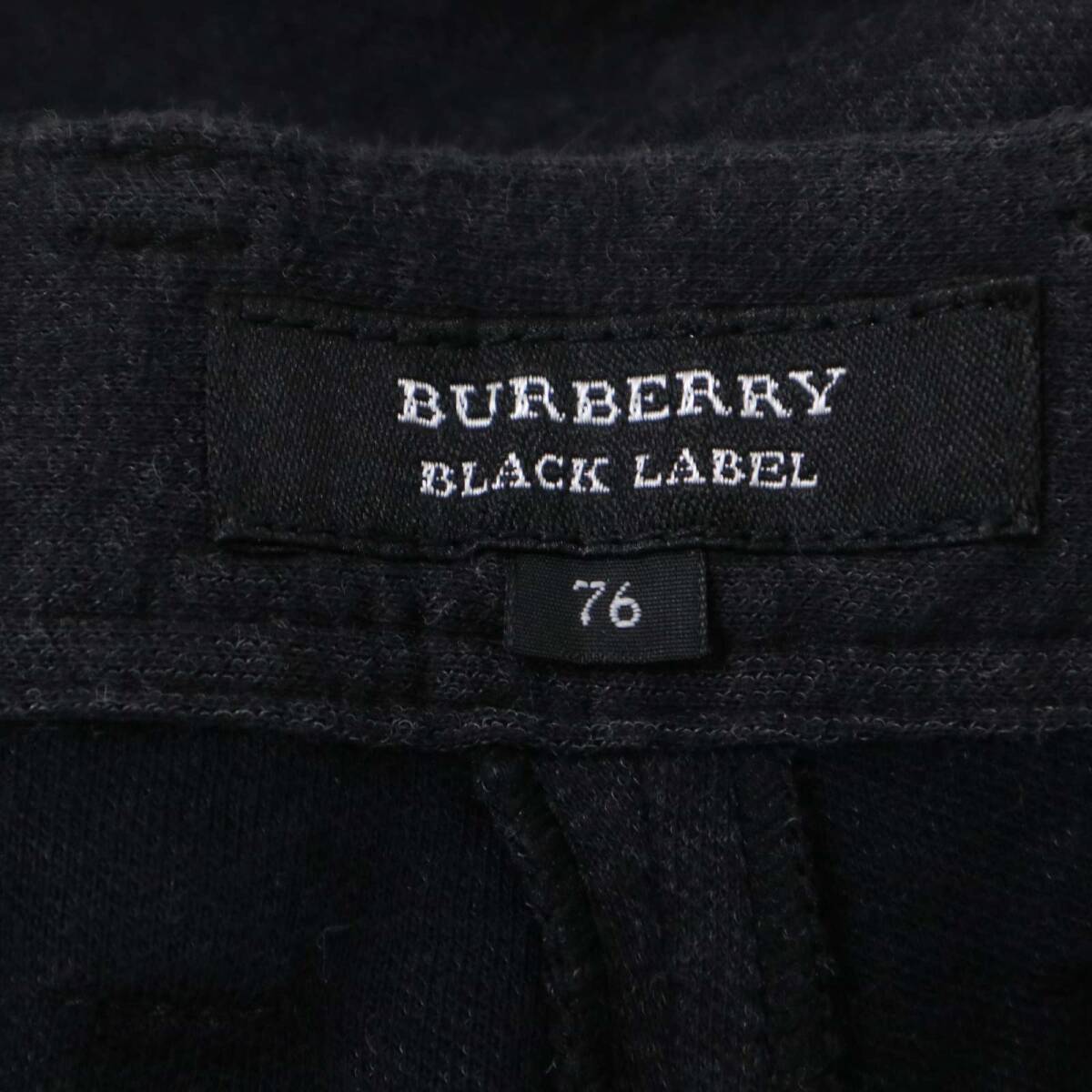 BURBERRY BLACK LABEL バーバリー ブラックレーベル 秋冬★ チェック使い ストレート パンツ Sz.76 メンズ_画像7