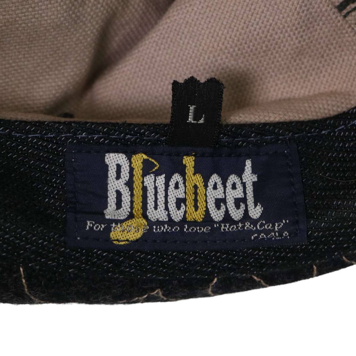 Bluebeet ブルービート 秋冬★ デザイン柄 ステッチ ハット フェドラハット 帽子 Sz.L メンズ_画像7
