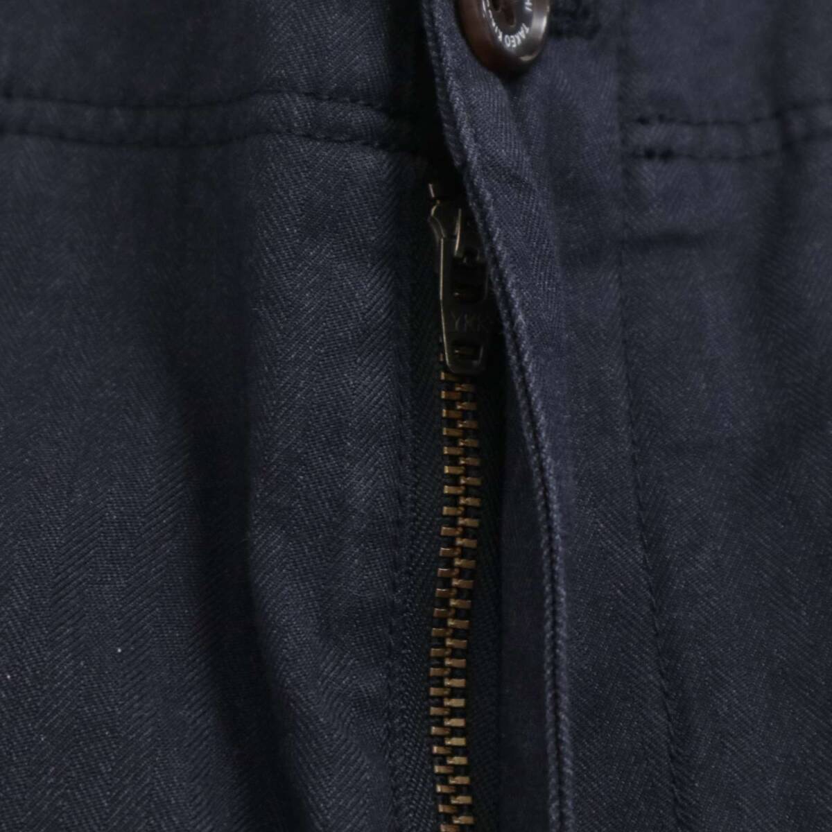 TAKEO KIKUCHI タケオキクチ 通年 ストレッチ★ ストレート スラックス パンツ Sz.3 メンズ 紺 ネイビー_画像4