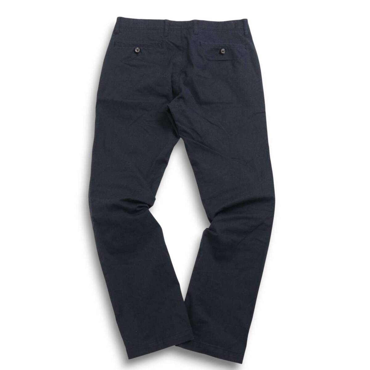 TAKEO KIKUCHI タケオキクチ 通年 ストレッチ★ ストレート スラックス パンツ Sz.3 メンズ 紺 ネイビー_画像6