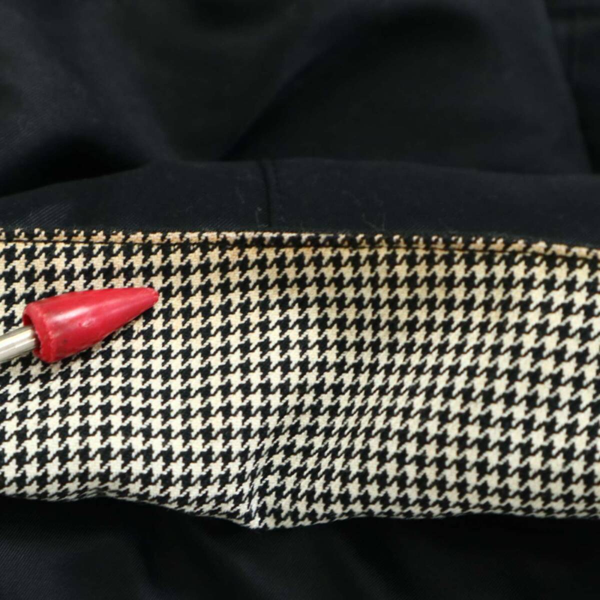 HIDEAWAYS NICOLE ハイダウェイ ニコル 秋冬 中綿 キルティング ライナー★ スリム ジャケット コート Sz.46 メンズ 黒_画像9