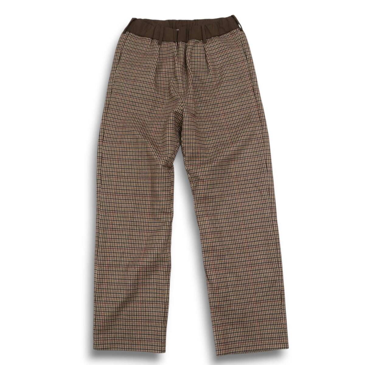 UNITED TOKYO ユナイテッドトウキョウ ダウン ファブリック★ 千鳥 ストレッチ テーパード パンツ Sz.2 メンズ 日本製 滋賀_画像2