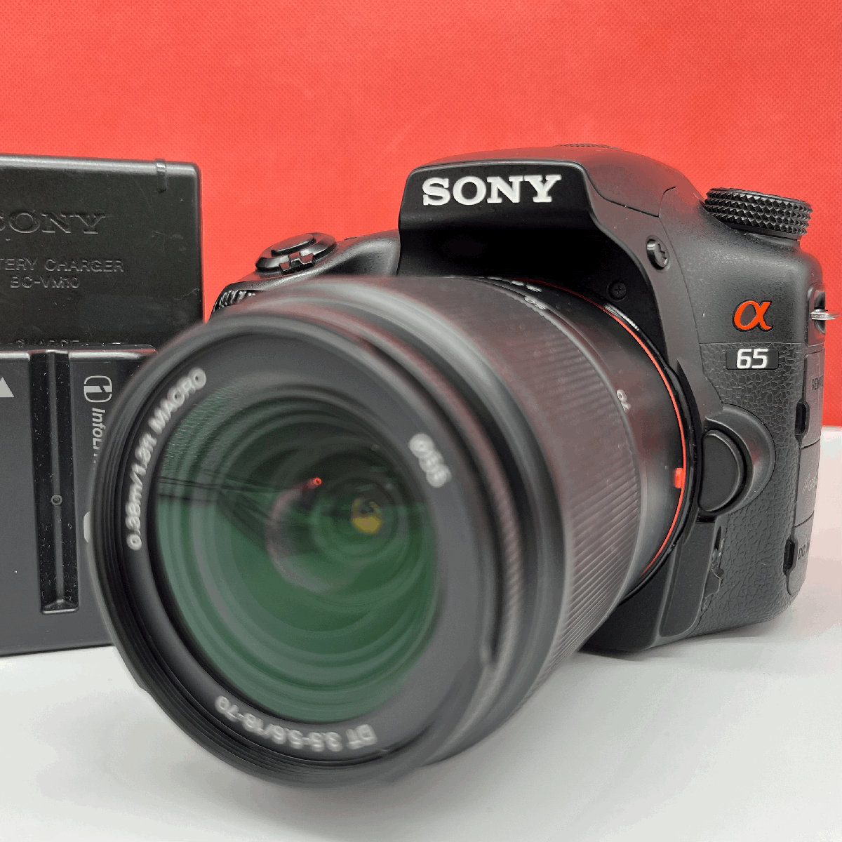 ☆23 SONY α65 DT F3.5-5.6 18-70mm SLT-A65V デジタル一眼カメラ 動(dòng)作確認(rèn)済 1円スタート ソニー