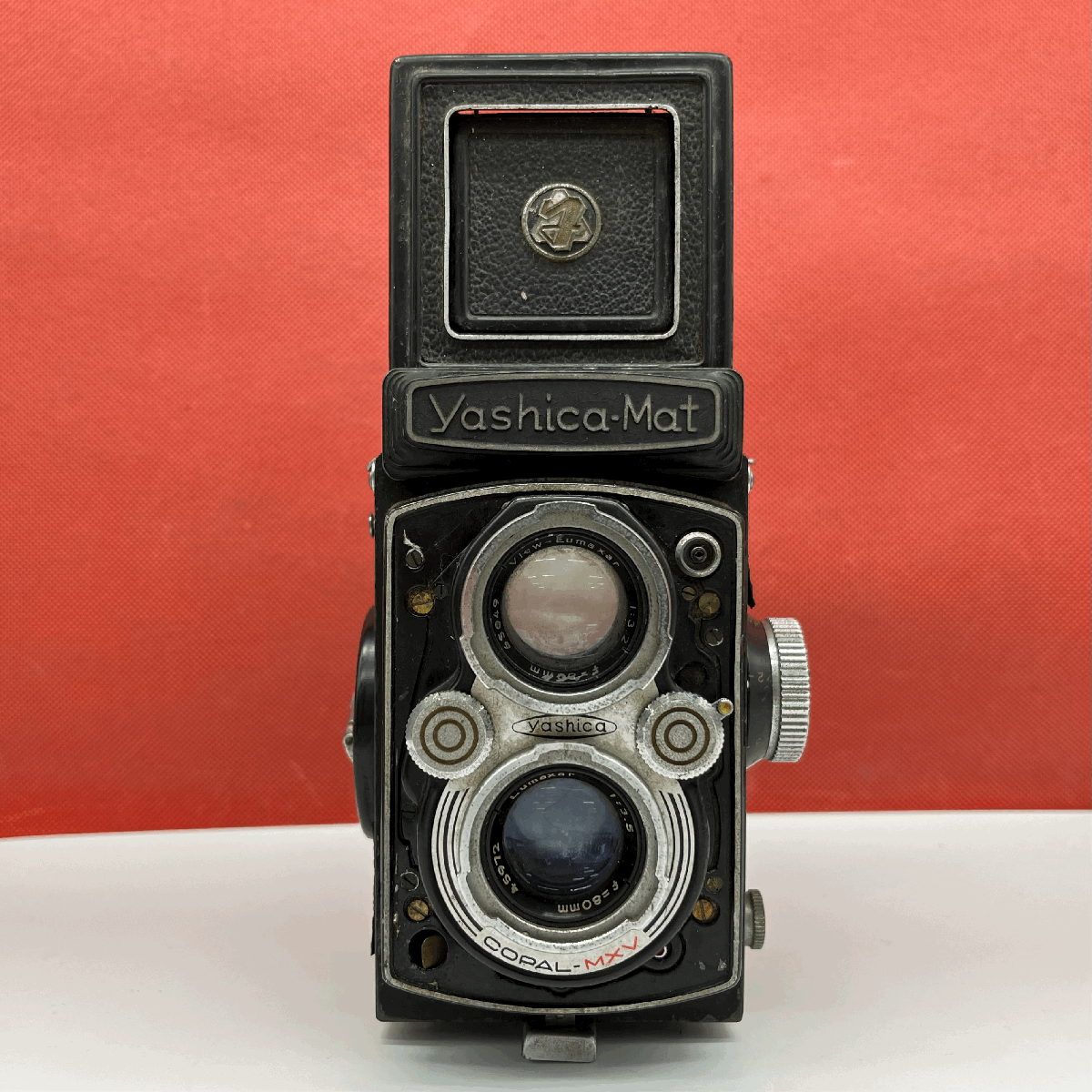 ☆55 Yashica Yashica-Mat F3.2 80mm / F3.5 80mm フィルム二眼レフカメラ 現状品 1円スタート ヤシカ_画像3