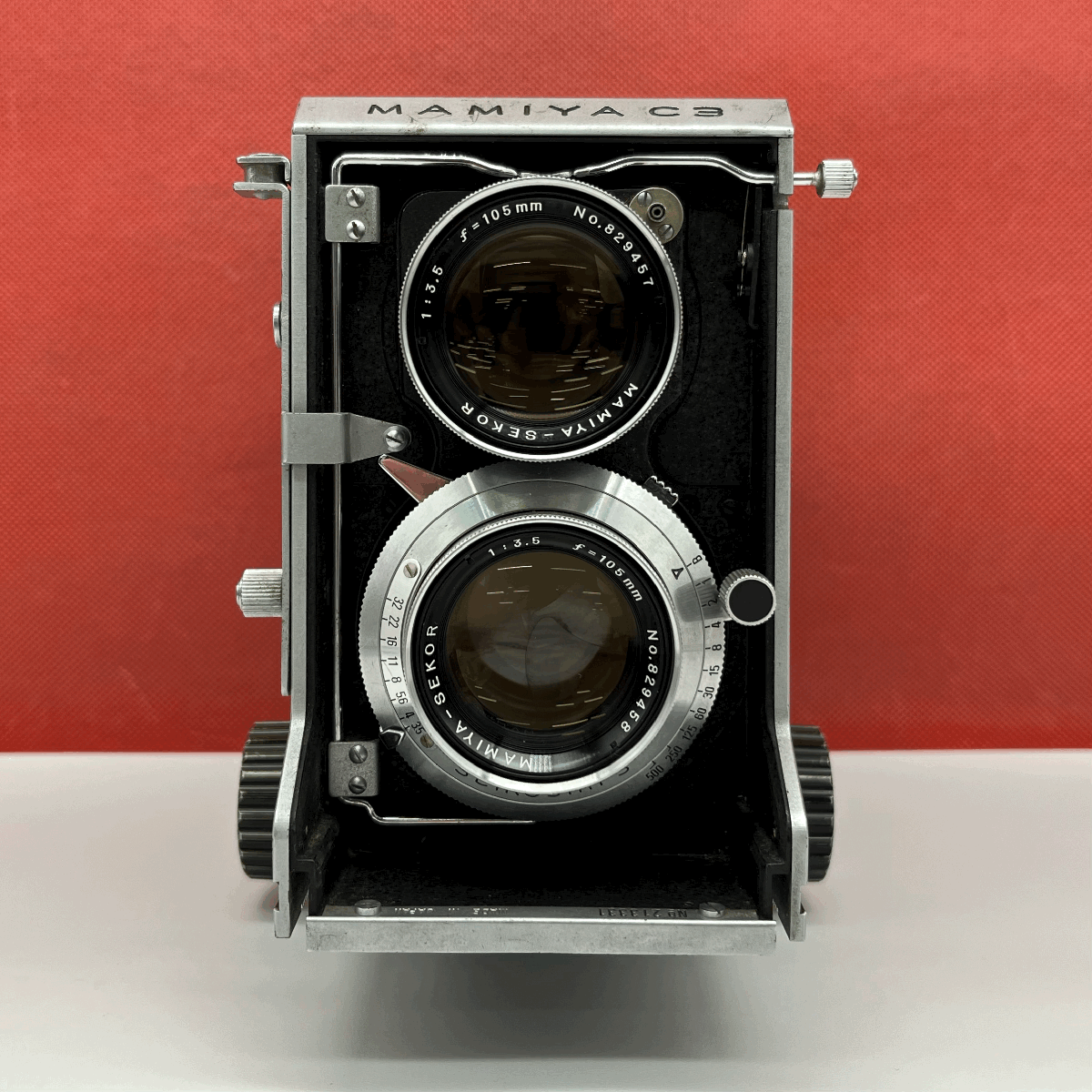 ☆56 MAMIYA C3 PROFESSIONAL MAMIYA-SEKOR F3.5 105mm フィルム二眼カメラ 現状品 1円スタート マミヤ_画像3