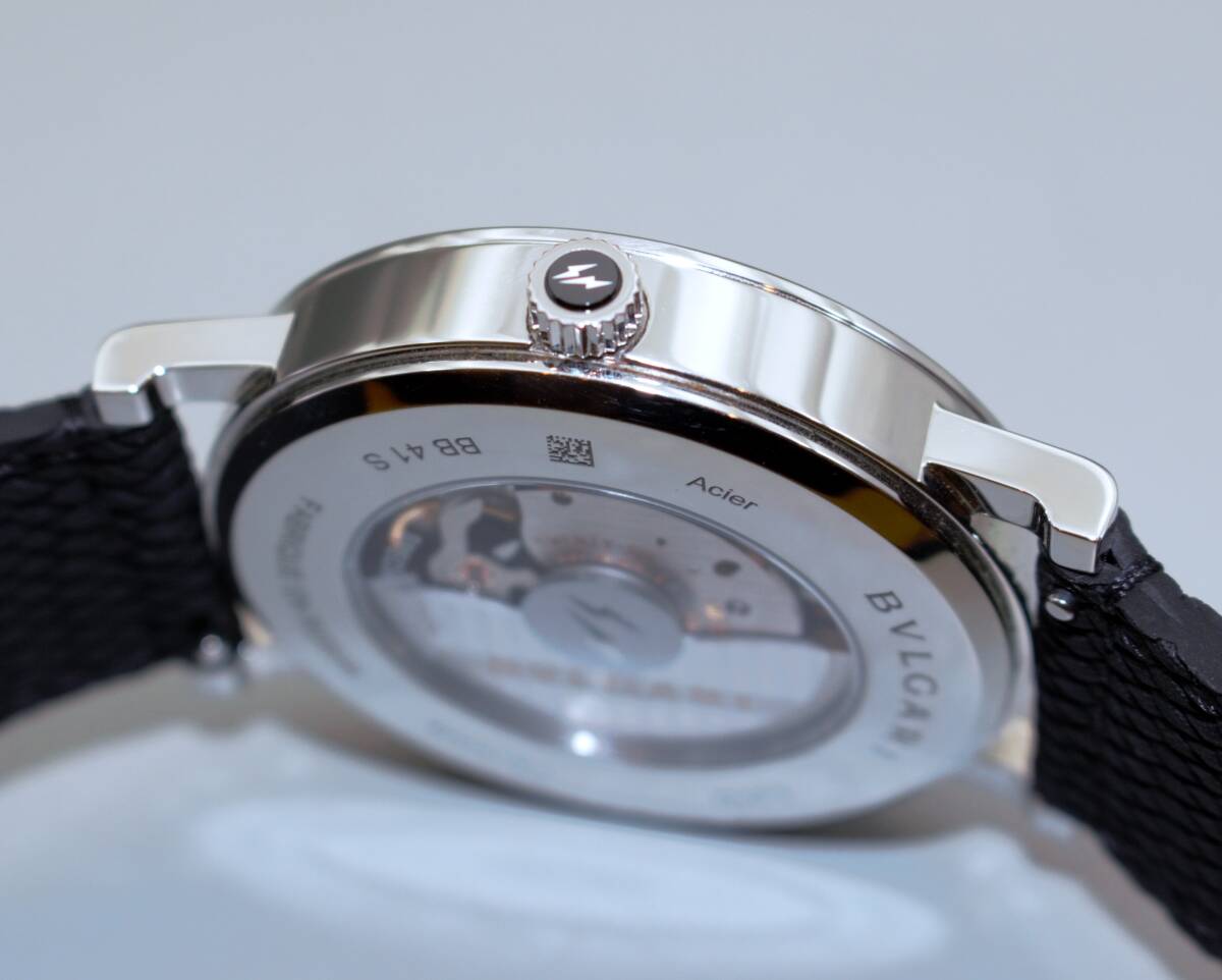 ☆時計☆1円~☆BVLGARI (ブルガリ)☆BB41S☆ブルガリ・ブルガリ フラグメントデザイン 日本限定200本☆BK文字盤 メンズ ☆『VRW-1196』_画像6