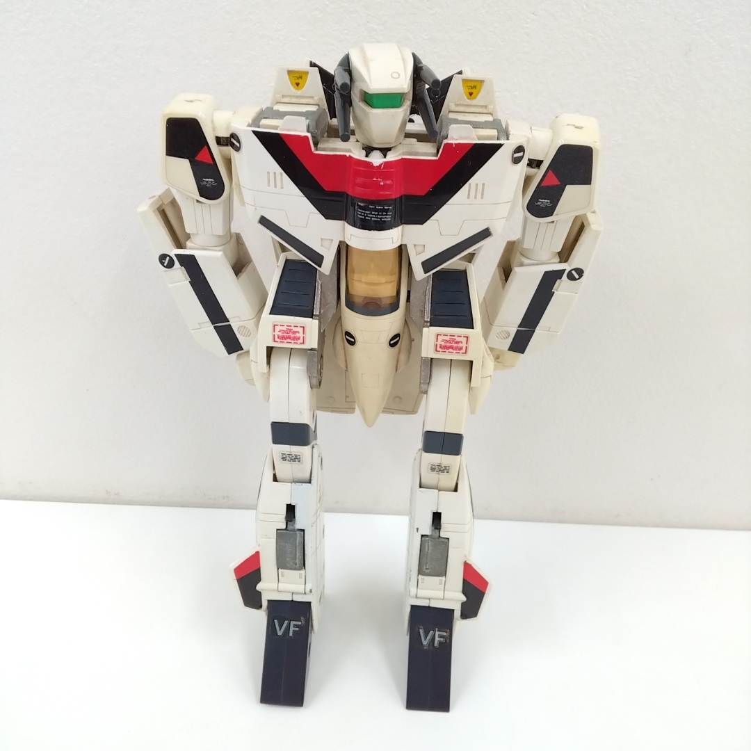 KWYJJ★若 超時空要塞マクロス 1/55 VF-1S VF-1J ストライクバルキリー フィギュア バイメタル バンダイ 2点 ジャンク_画像2