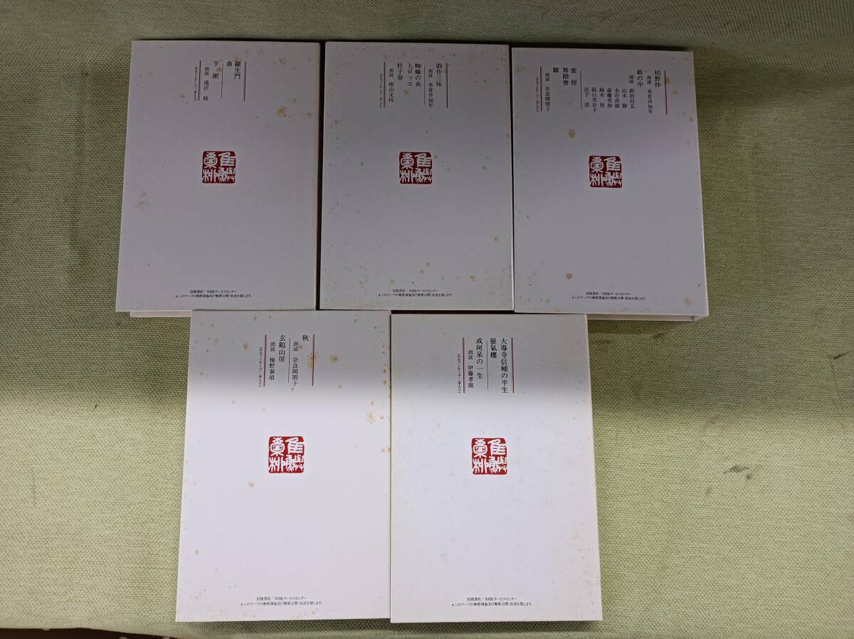 NSHVZ★都　文芸カセット 日本近代文学シリーズ 芥川龍之介作品集 カセット全5巻　カセット10本　岩波書店 定価19000円_画像5