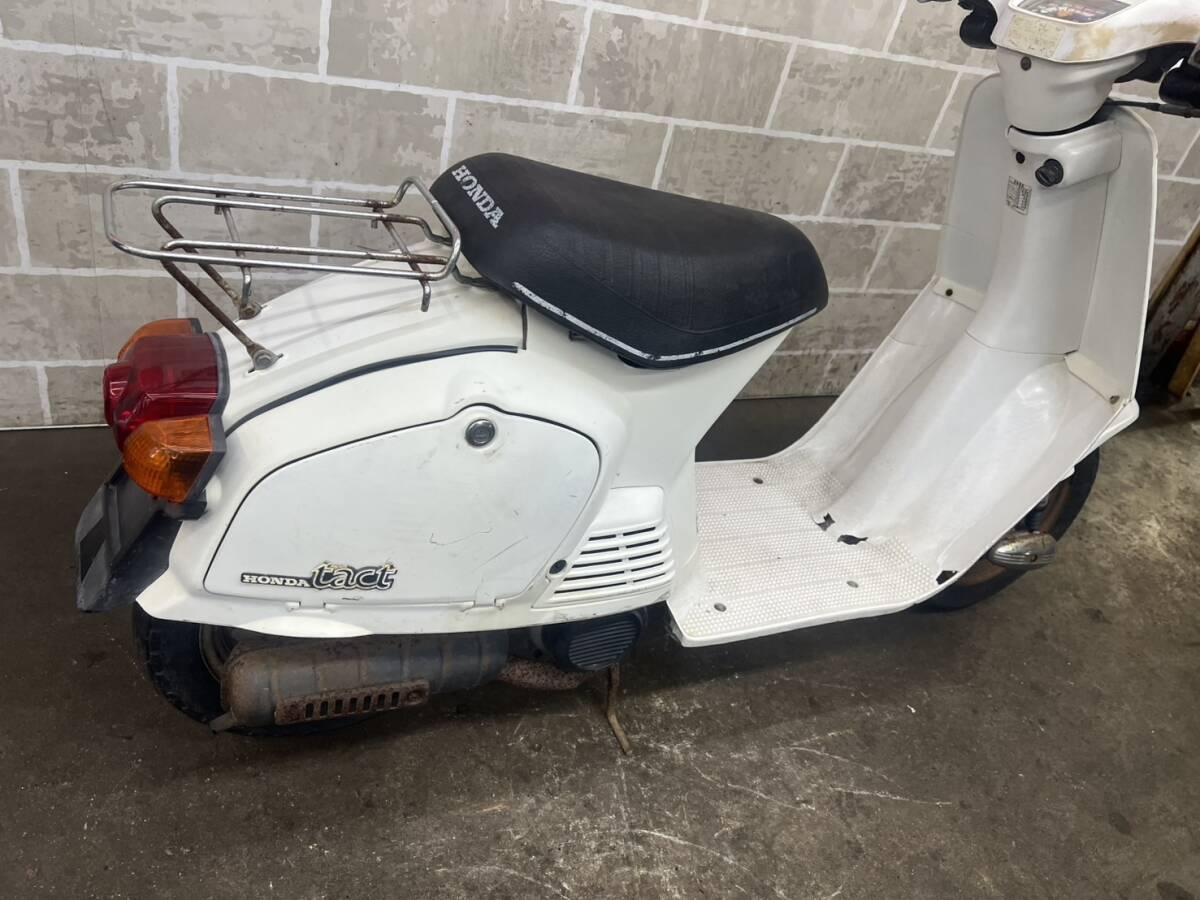 HONDA　ホンダ　TACT　タクト　AB07　販売証明書有り　場内走行確認済み　始動動画有り　売り切り　未整備　現状車　バンガレ_画像8