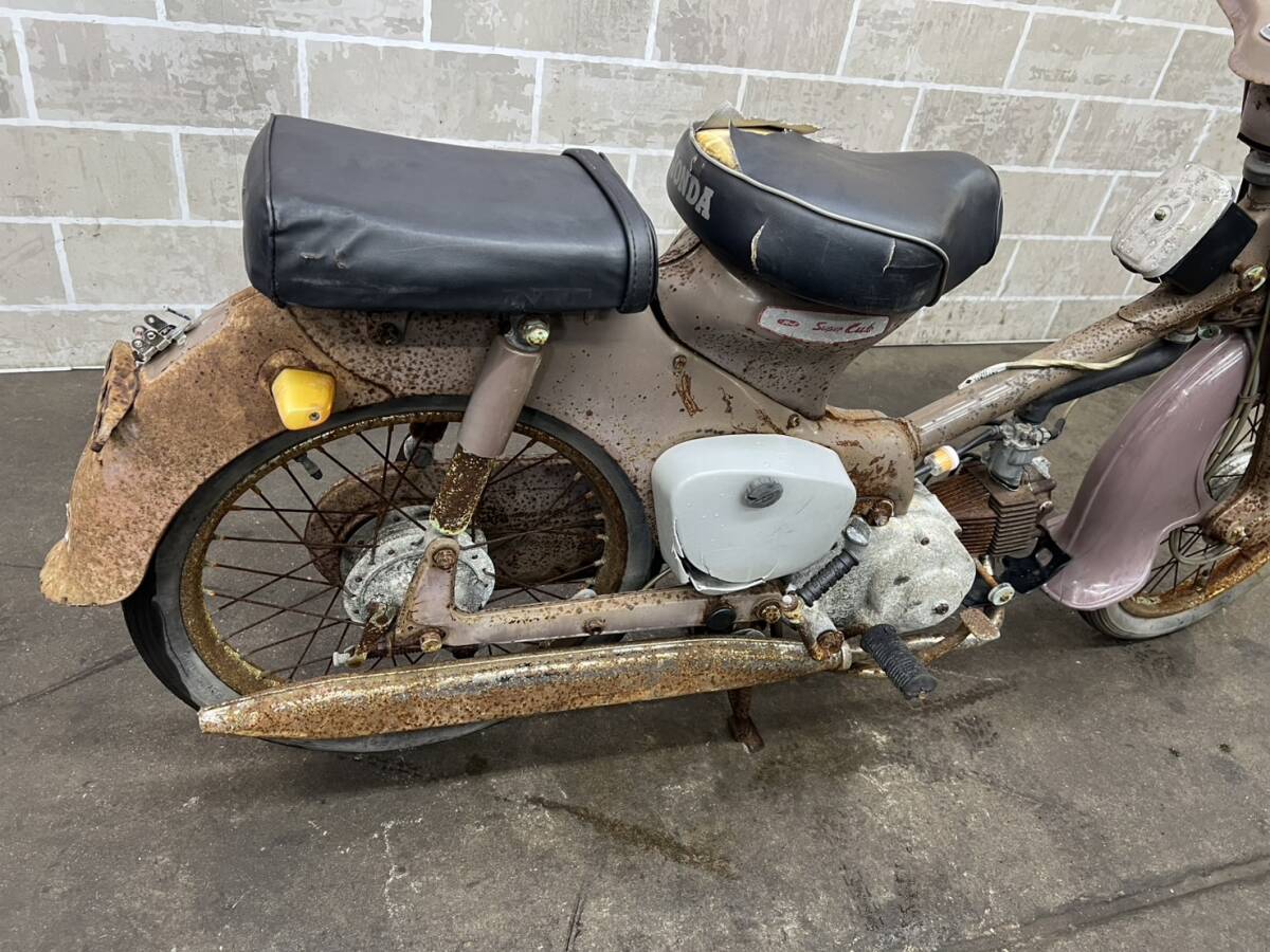 HONDA　ホンダ　SUPER CUB　スーパーカブ　C105　販売証明書有り　エンジン始動動画有り　売り切り　未整備　現状車　バンガレ_画像8