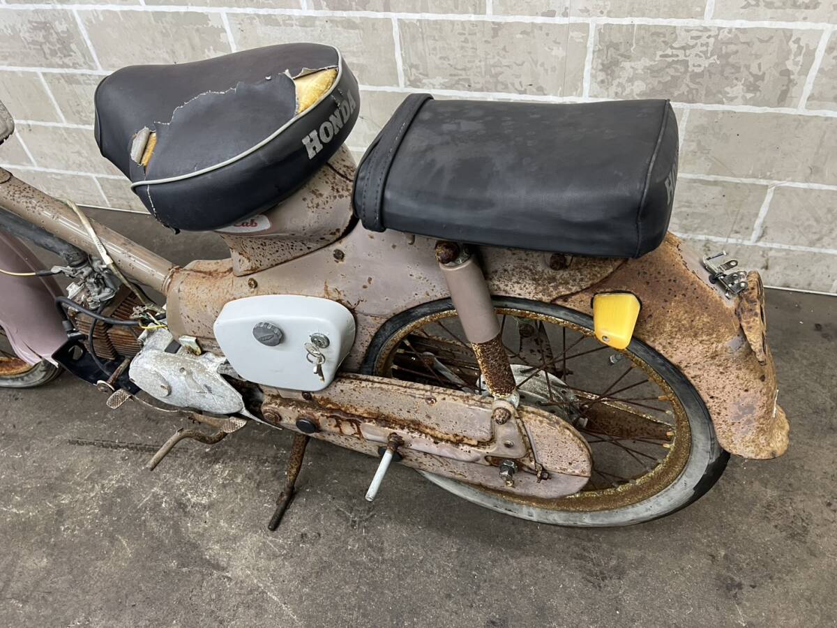 HONDA　ホンダ　SUPER CUB　スーパーカブ　C105　販売証明書有り　エンジン始動動画有り　売り切り　未整備　現状車　バンガレ_画像10