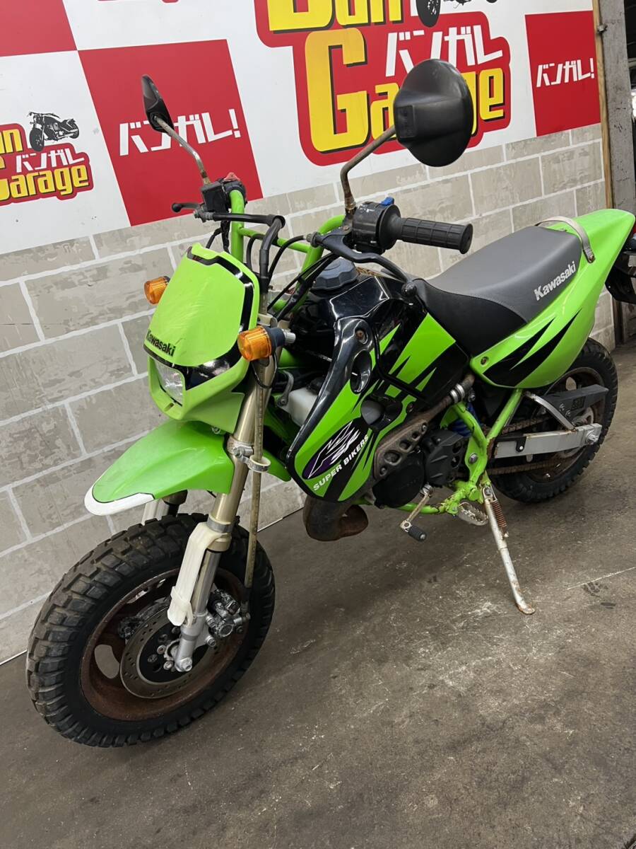 KAWASAKI　カワサキ　KSR80 KSRⅡ　MX080B　販売証明書有り　エンジン始動動画有り　売り切り　未整備　現状車　バンガレ_画像9