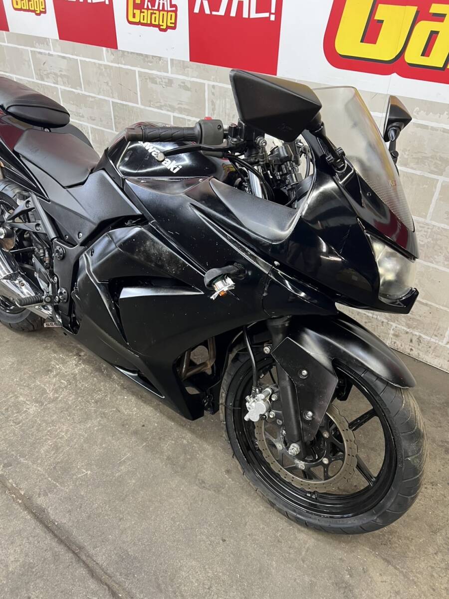 KAWASAKI カワサキ NINJA250R ニンジャ250R EX250K 書類有り 場内走行確認済み 始動動画有り 売り切り 未整備 現状車 バンガレ_画像7