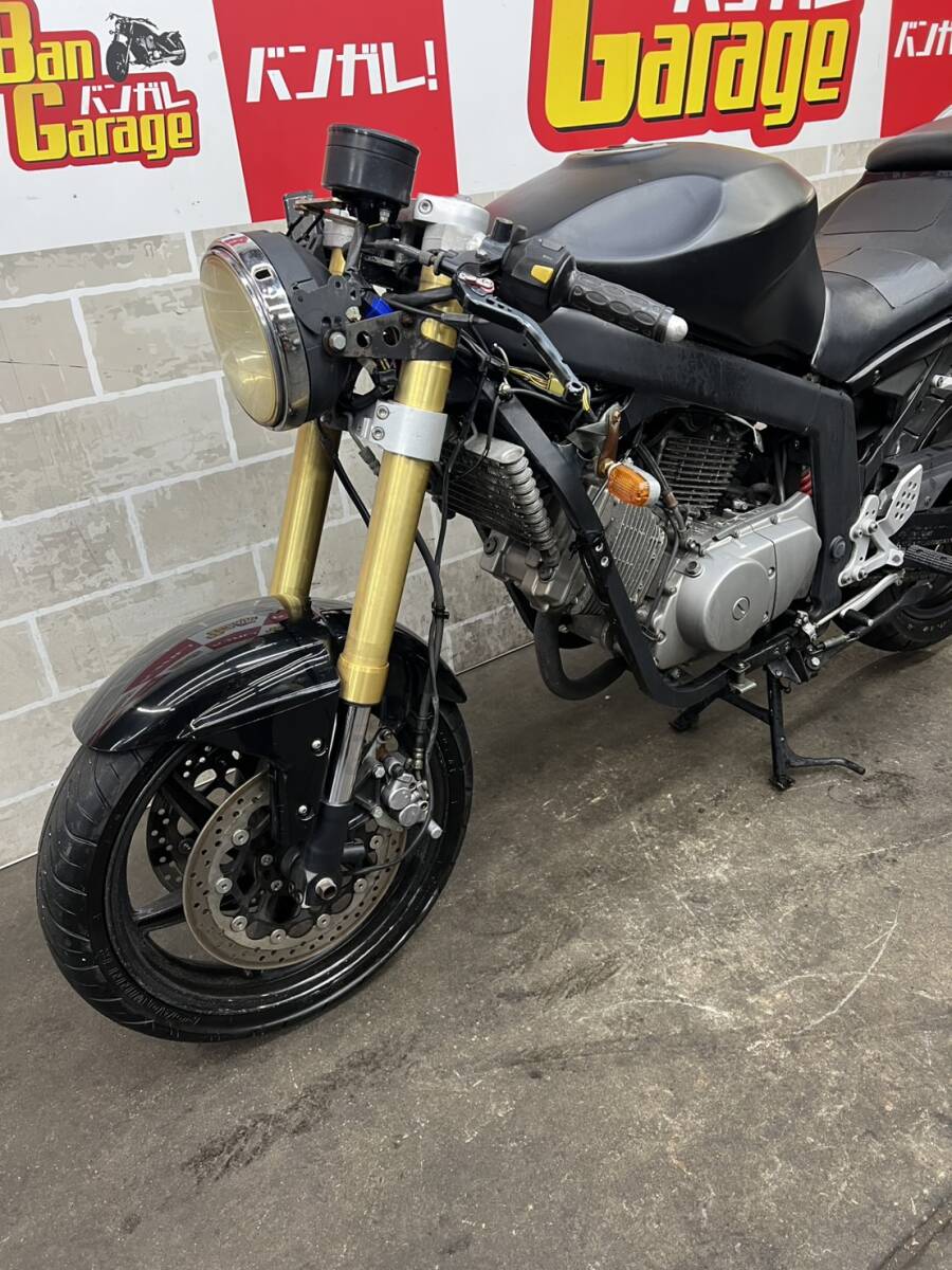 HYOSUNG　ヒョースン　GT250R　KM4MJ51E　書類有り　場内走行確認済み　始動動画有り　売り切り　未整備　現状車　バンガレ_画像9