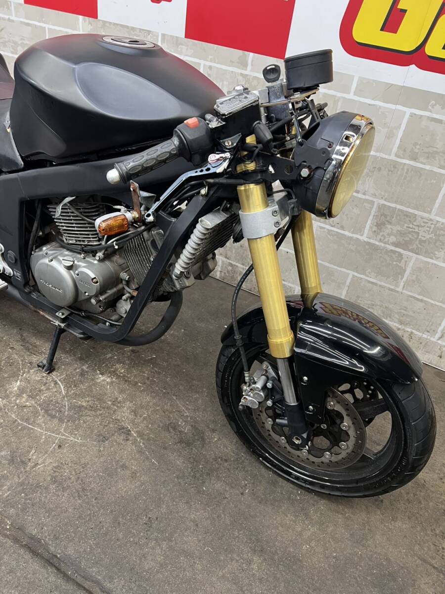 HYOSUNG　ヒョースン　GT250R　KM4MJ51E　書類有り　場内走行確認済み　始動動画有り　売り切り　未整備　現状車　バンガレ_画像7