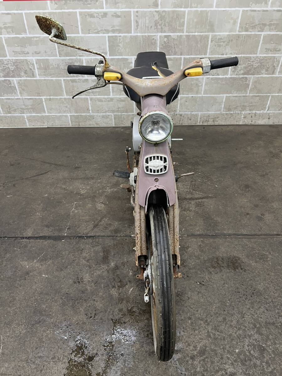 HONDA　ホンダ　SUPER CUB　スーパーカブ　C105　販売証明書有り　エンジン始動動画有り　売り切り　未整備　現状車　バンガレ_画像2