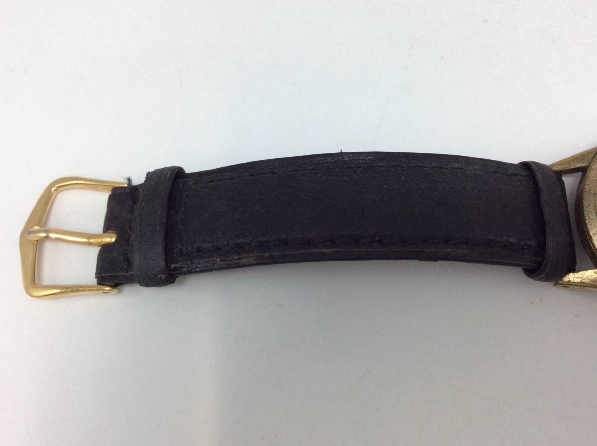 EE67△【手巻き/稼働】腕時計 STANCO スタンコ 17石 3針 ゴールドカラー ラウンド ※社外ベルト 現状品_画像5