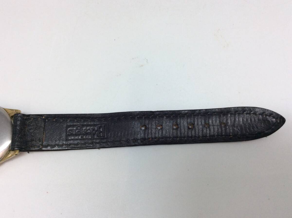 EE67△【手巻き/稼働】腕時計 STANCO スタンコ 17石 3針 ゴールドカラー ラウンド ※社外ベルト 現状品_画像8