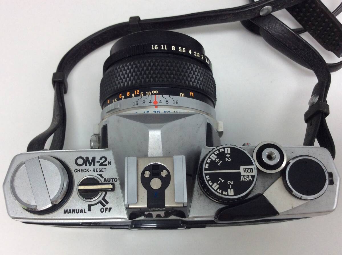 QQ13◎【動作/精度未確認】フィルムカメラ PENTAX ペンタックス OM-2N レンズ 現状品 AUTO‐S 1:1.4 f=50ｍｍ ジャンク品_画像5
