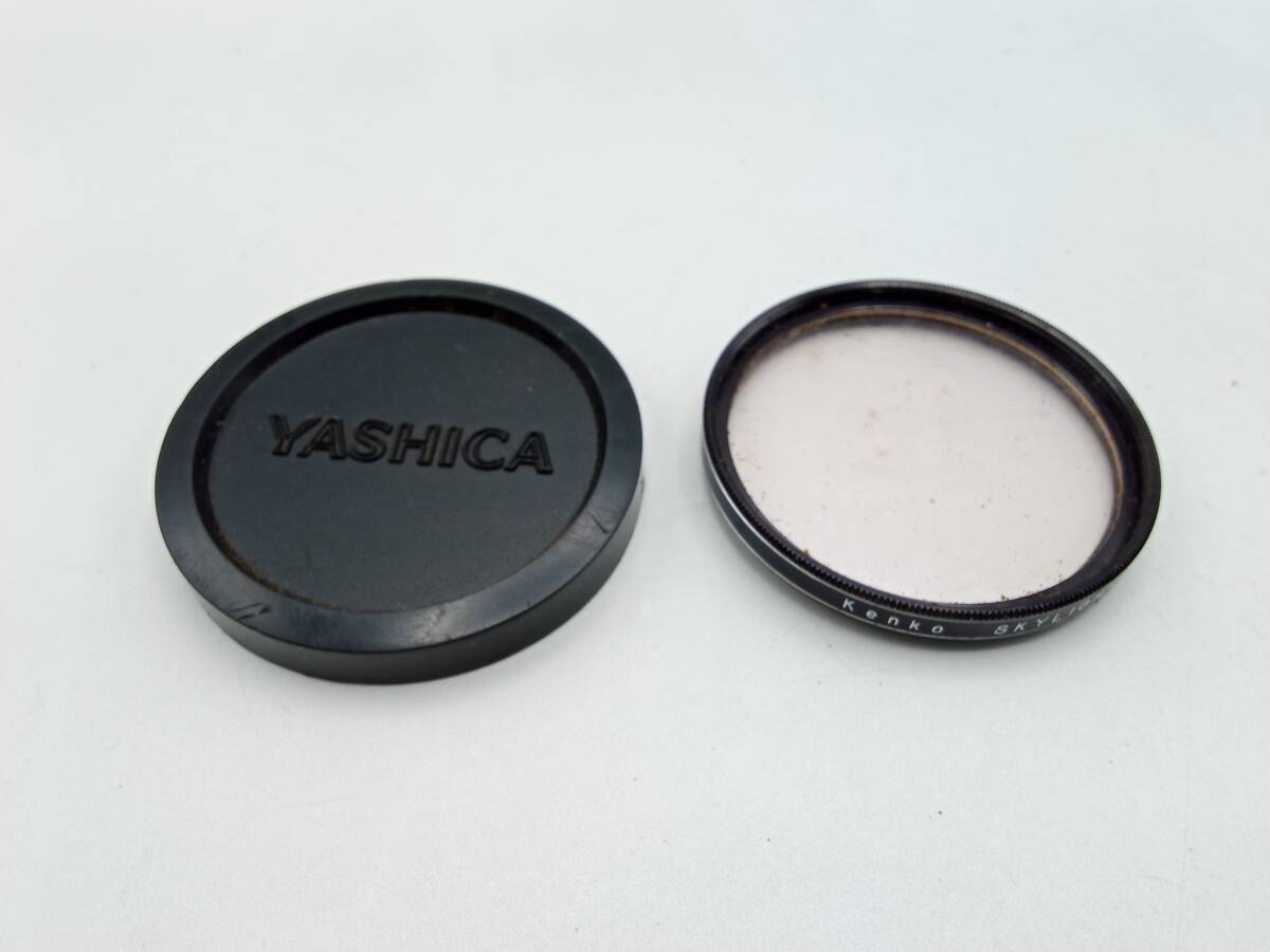 HH6◎【動作/精度未確認】フィルムカメラ YASHICA ヤシカ ELECTRO35 MC 1:2.8 40㎜ レンズフィルター・キャップ付 現状品 ジャンク品 _画像9