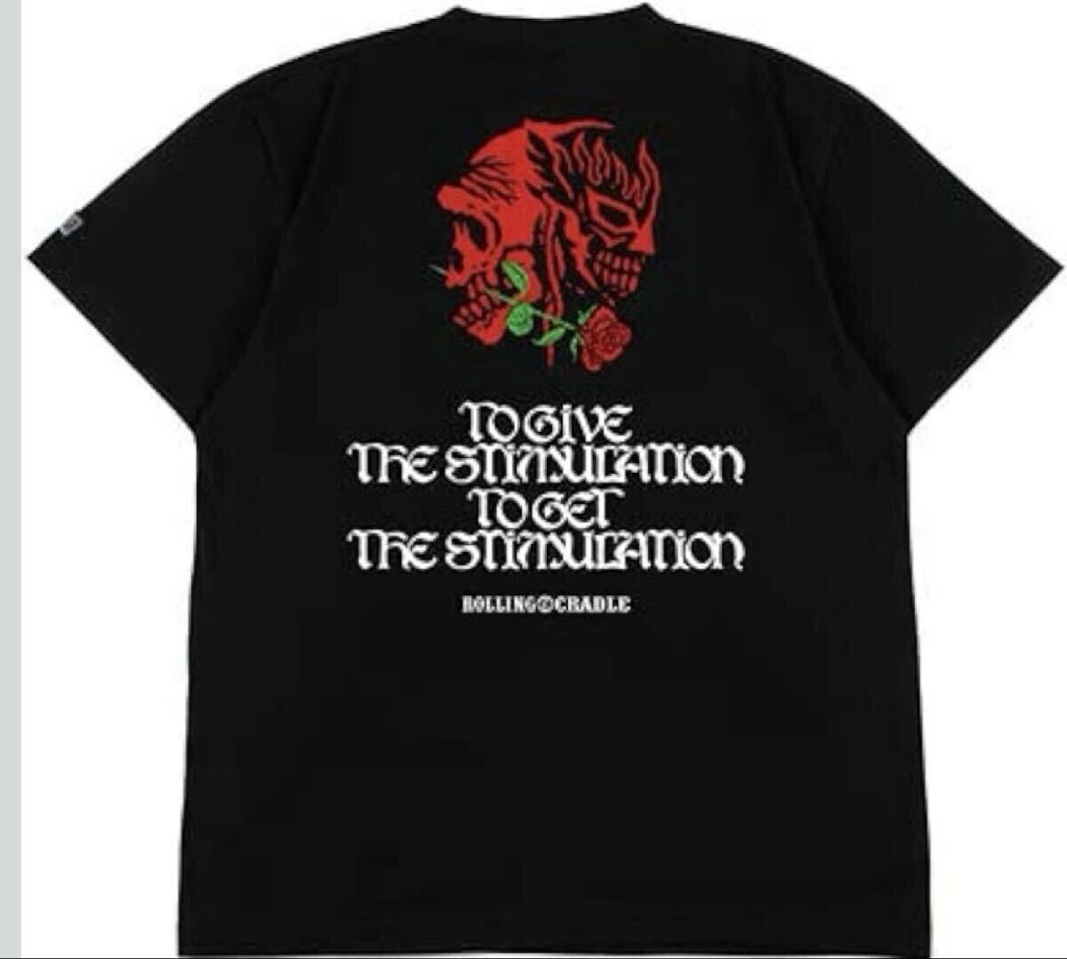 希少　廃盤　ROLLING CRADLE× 葛西純×エル デスペラード トリプルコラボtシャツ 新日本　ハードコア　デスマッチ　Tシャツ　黒　XXL 
