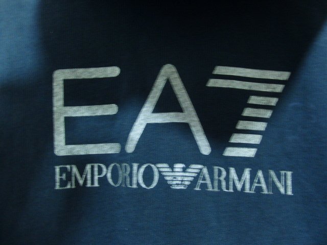 EMPORIO ARMANI EA7 エンポリオアルマーニ ジップパーカー サイズ L ネイビー メンズ トップス_画像5