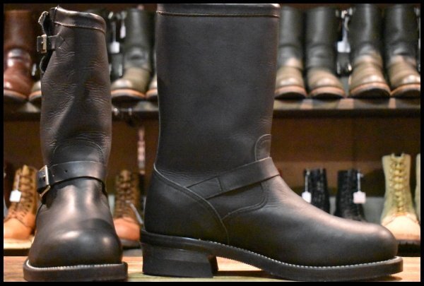 【8.5E 美品 PT91 黒タグ 96年】Chippewa チペワ 27863 エンジニア 黒 ブラック スチールトゥ 11インチハイト ブーツ HOPESMORE_画像2