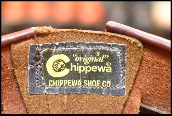 【8E 美品 黒タグ】Chippewa チペワ 91068 エンジニア コードバン バーガンディ 11インチハイト スチールトゥ ブーツ HOPESMORE_画像9
