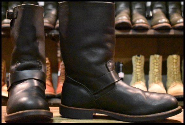 [9.5D с ящиком хорошая вещь 11 год ] Red Wing 2990 инженер чёрный черный Harness кожа steel нет ботинки 2966 2268 redwing HOPESMORE