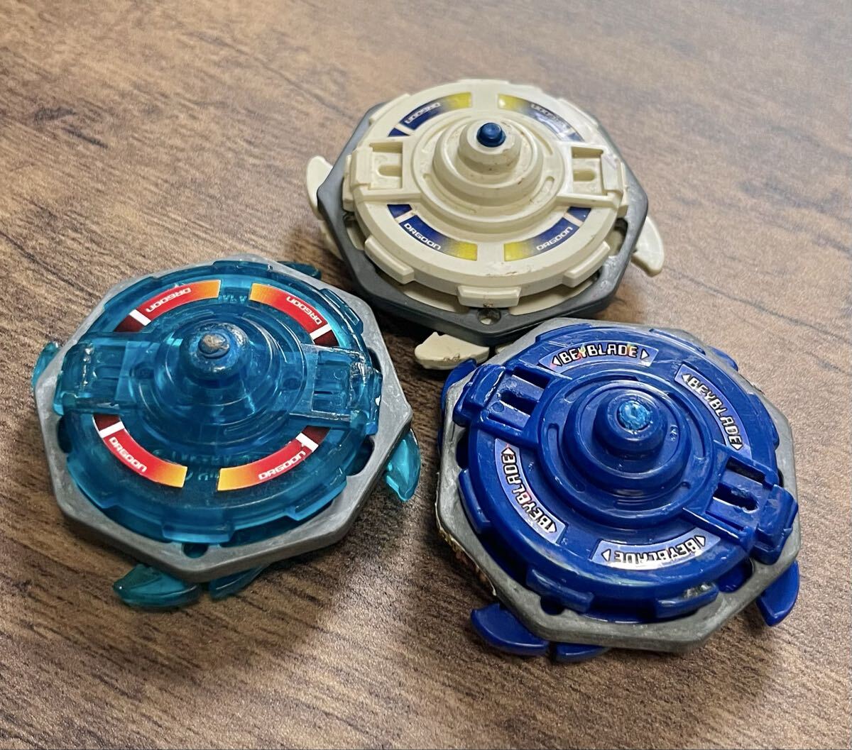 初期ドラグーンS(通称漫画ver、AR修正前ver) 3色セット 1円開始 爆転シュートベイブレード beyblade 国内正規品 ドラグーンストーム_画像2