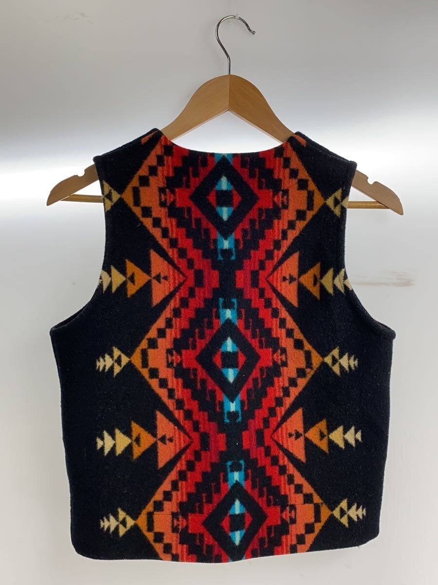 PENDLETON◆ベスト/36/ウール/BLK/無地_画像2