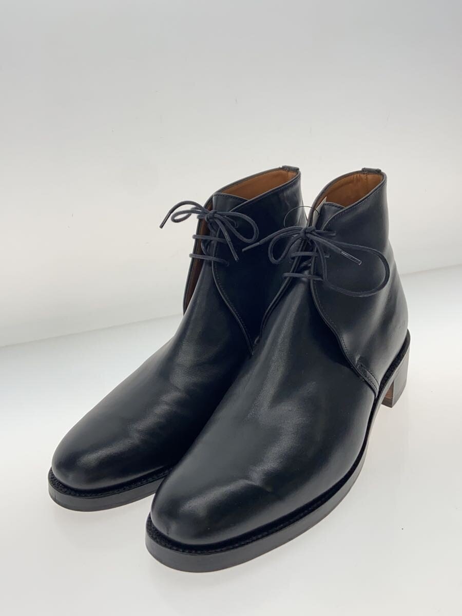 SANDERS◆チャッカブーツ/UK9.5/BLK/牛革/2685BC_画像2