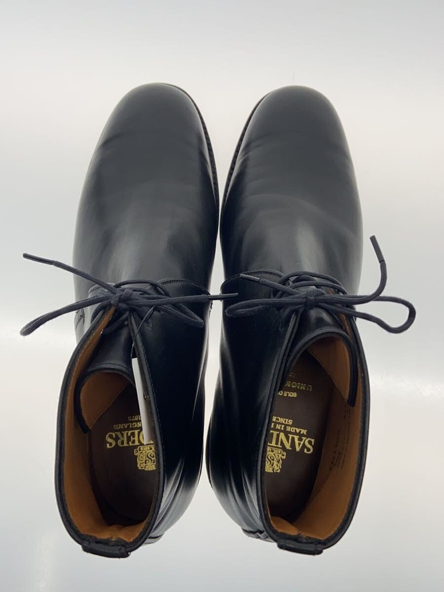 SANDERS◆チャッカブーツ/UK9.5/BLK/牛革/2685BC_画像3