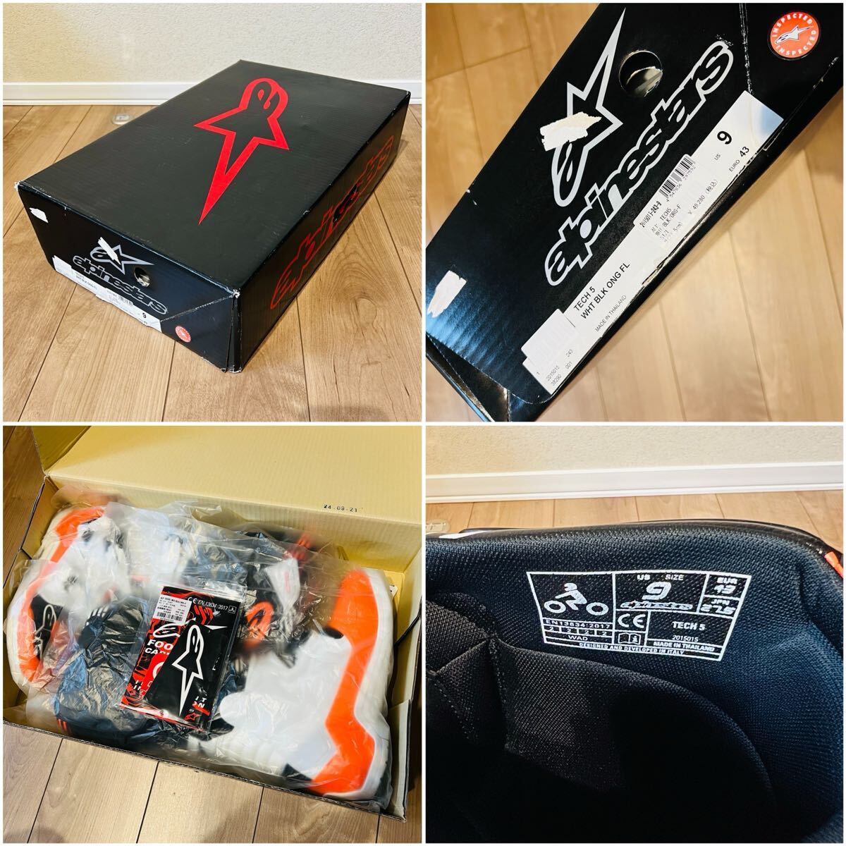 新品 アルパインスターズ テック5 Alpinestars Tech5 モトクロスブーツ オフロードブーツ 27.5cm US9 EUR43 サイズ。_画像9