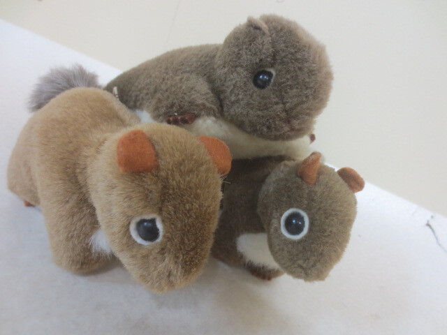 O2606S やまね工房 エゾモモンガ かやねずみ リス 三点セット レア希少_画像4