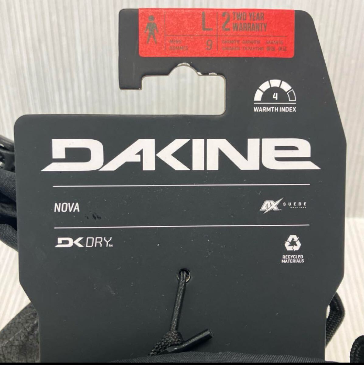 送料無料 新品 DAKINE ダカイン メンズ 5指 スノーグローブ L BLK_画像7