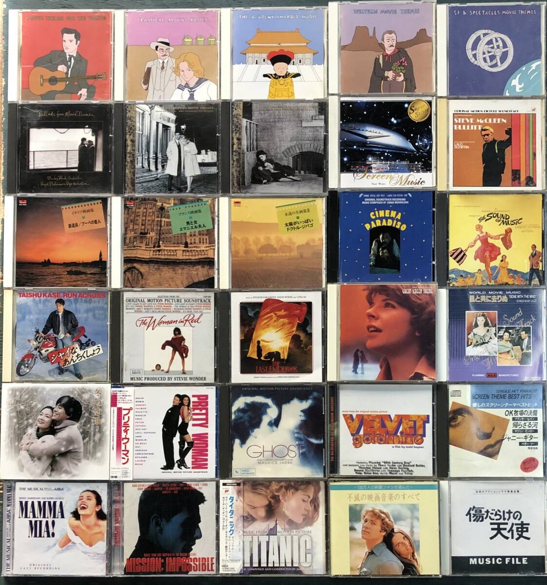 映画音楽、映画、TVのサントラなど ＣＤまとめて60枚セット タイタニック、ロング・バケーション、ママミア　ほか_画像2