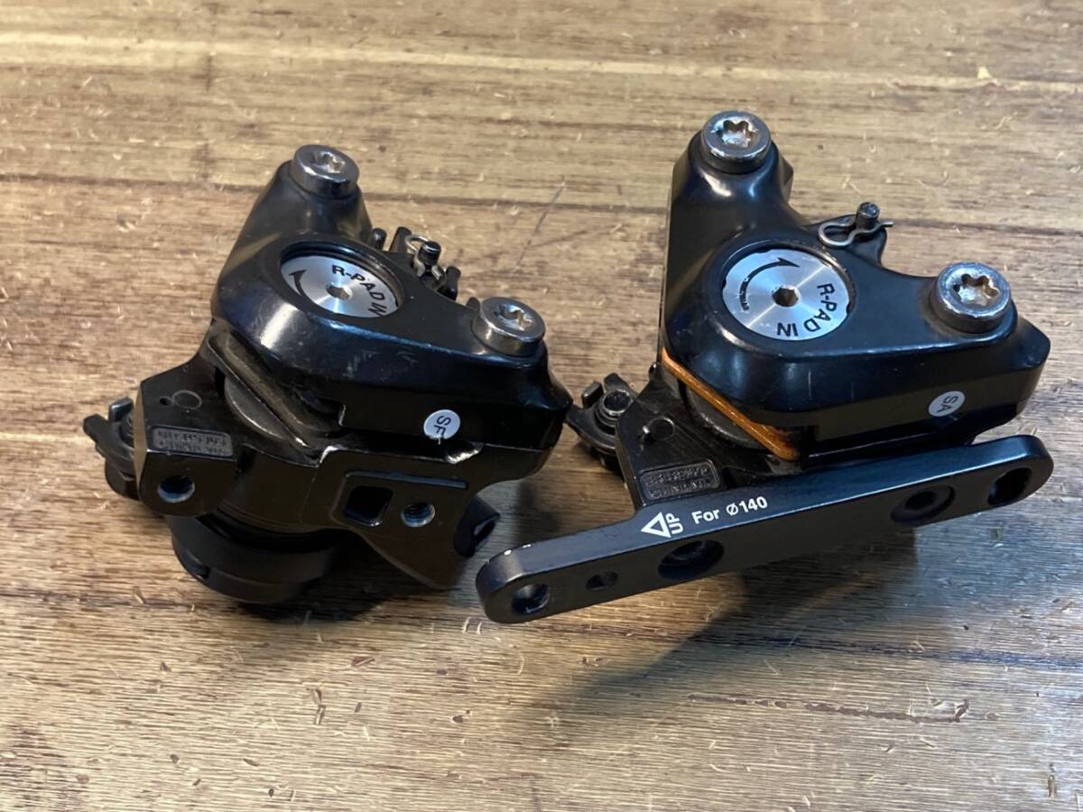 JH755 シマノ SHIMANO BR-RS305 機械式 ディスクブレーキ キャリパー セット_画像3