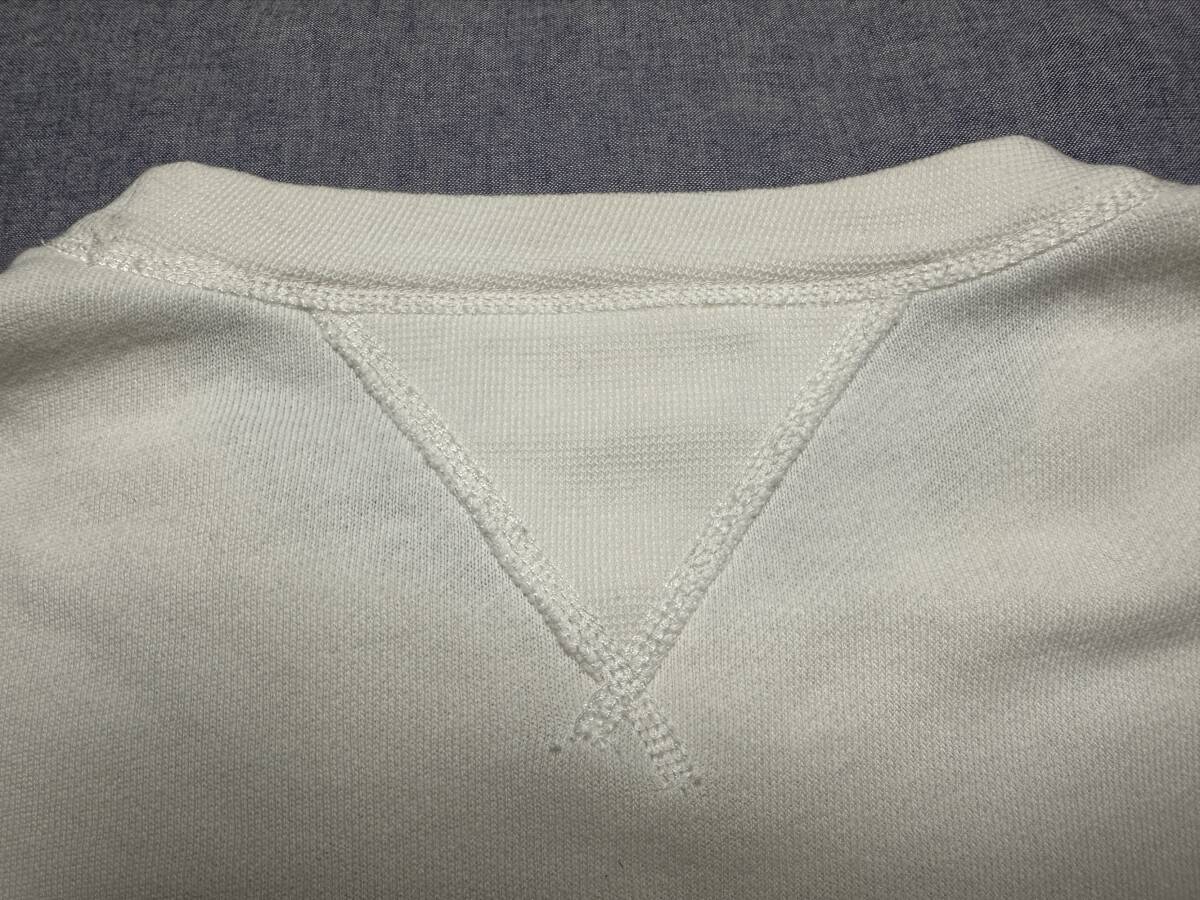 POLO RALPH LAUREN 染み込みプリントスウェット アイボリー M SIZE 訳ありUSED