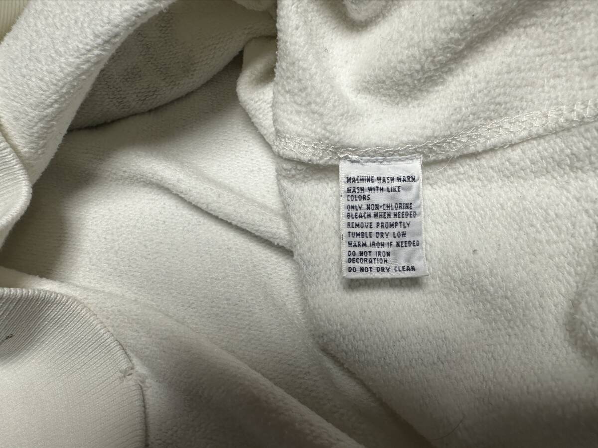 POLO RALPH LAUREN ダメージ加工 ステンシルプリント スウェット ホワイト USED M SIZE_画像4