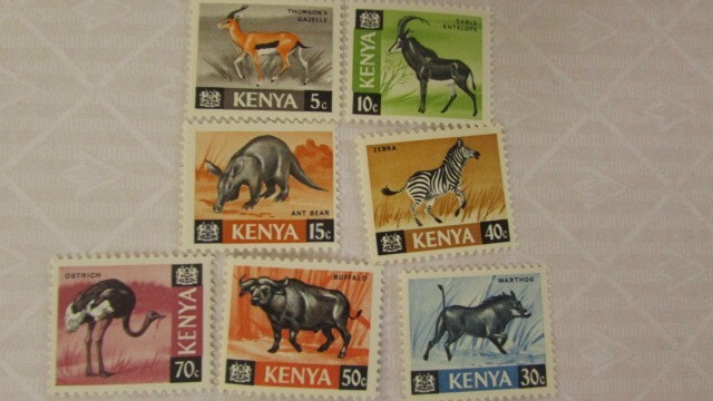 121 ケニア 動物 (1966-71) 7種完 1966-71-2_画像1