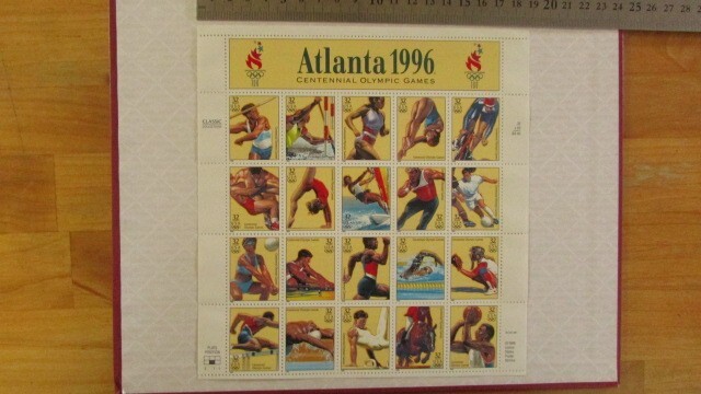 □小型切手 アメリカ オリンピック 1996 - アトランタ 20種小型完 1996-05-02_画像1