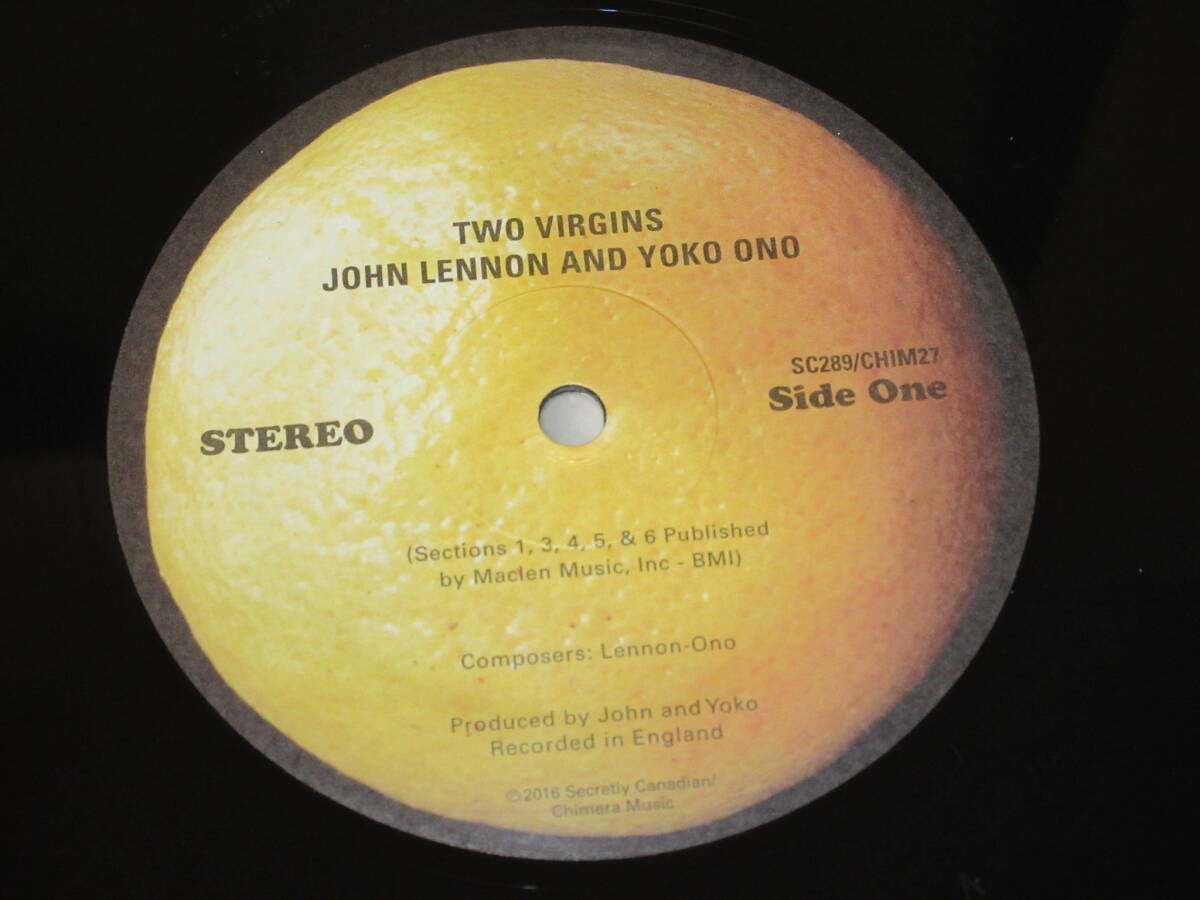◆◇JOHN LENNON & YOKO ONO(ジョン・レノン＆オノ・ヨーコ)【UNFINISHED MUSIC No. 1/TWO VIRGINS】米盤LP/ビートルズ関連◇◆_画像3